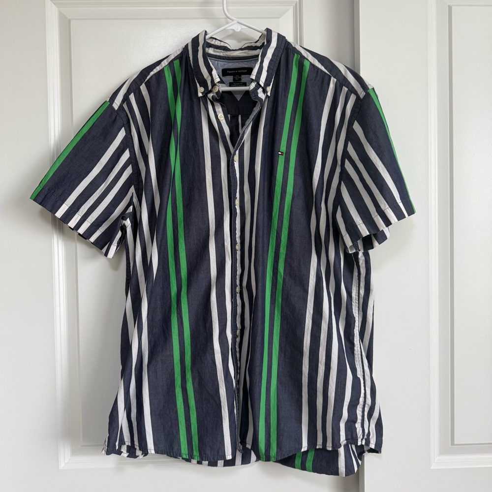 Tommy Hilfiger Shirt Buttons Up Cotton Summer Top